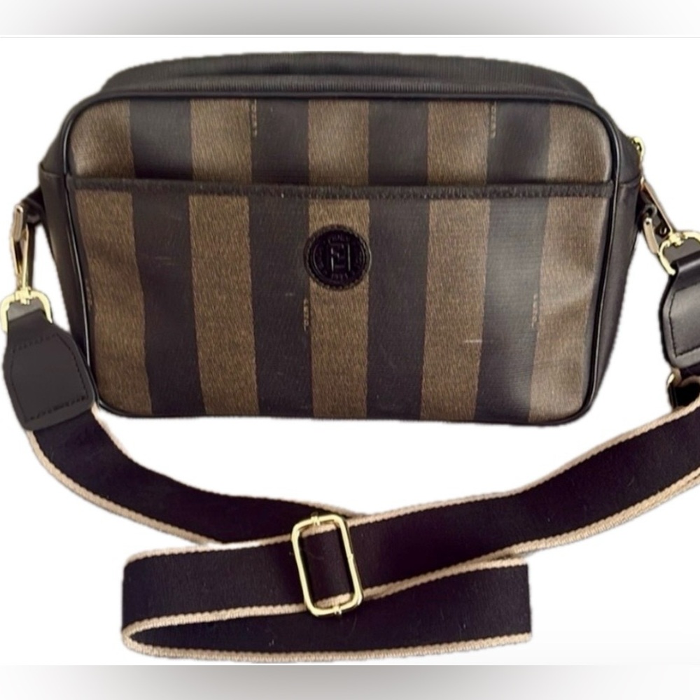 FENDI Pequin Crossbody/Shoulder Bag
